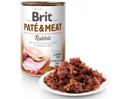 Brit Paté & Meat Rabbit 400g 5+1 ZDARMA