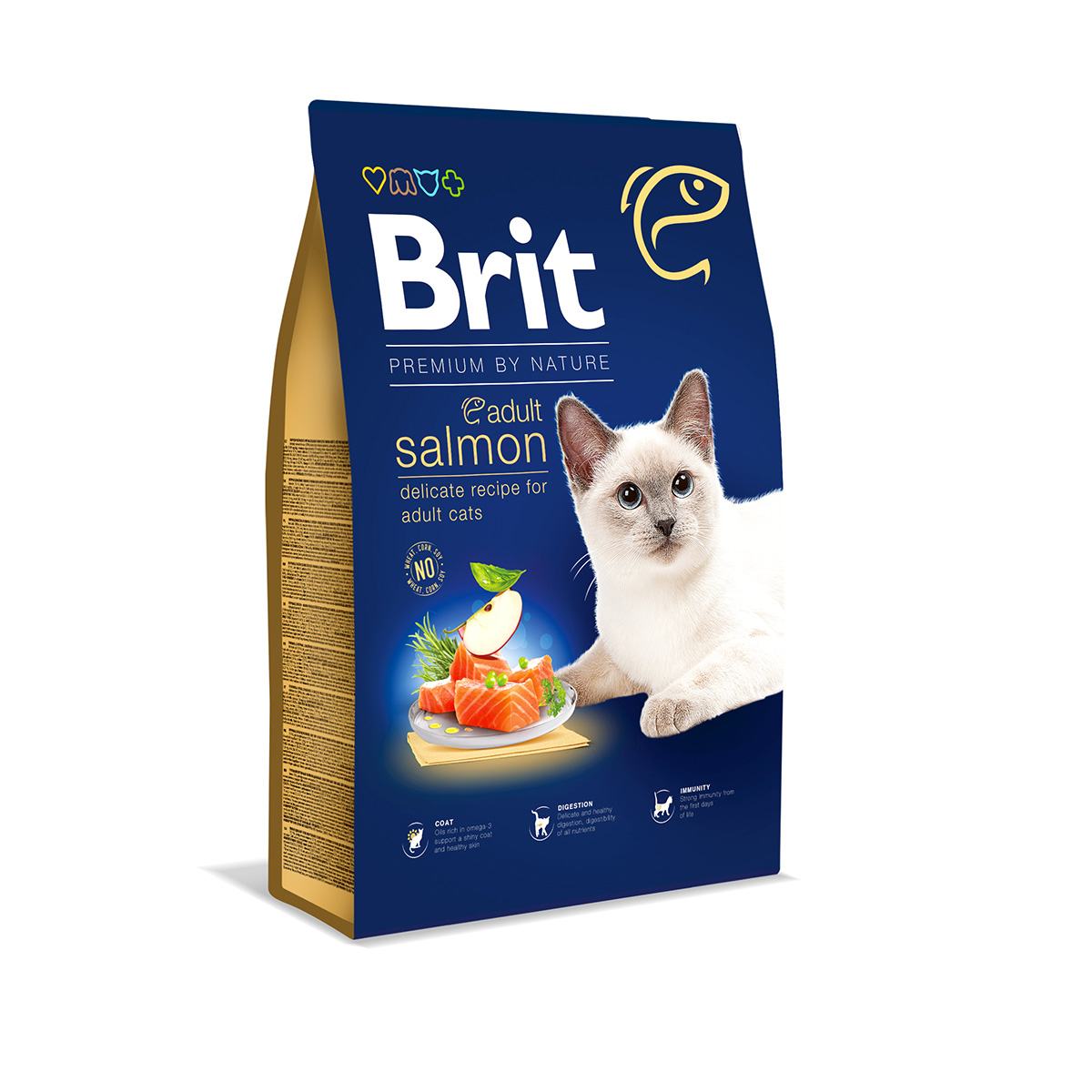 Brit Premium by Nature Cat Adult Salmon 8kg