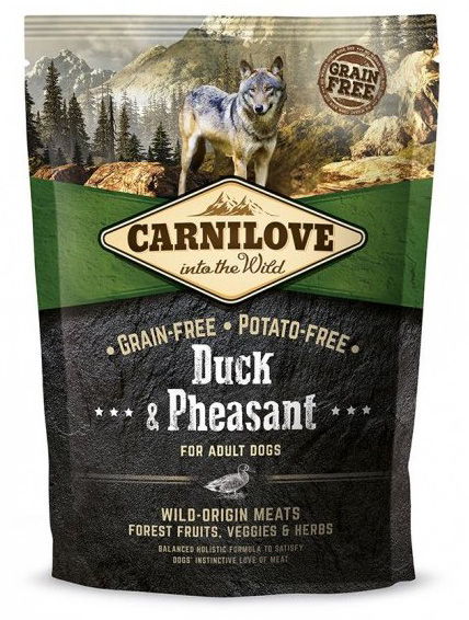 Carnilove Duck & Pheasant for adult 1,5kg 4+1 ZDARMA