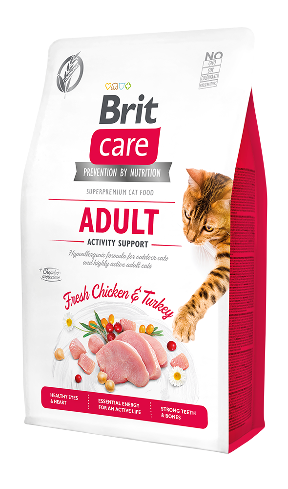 Brit Care Cat Grain-Free Adult Activity Support 2kg 2+1 ZDARMA