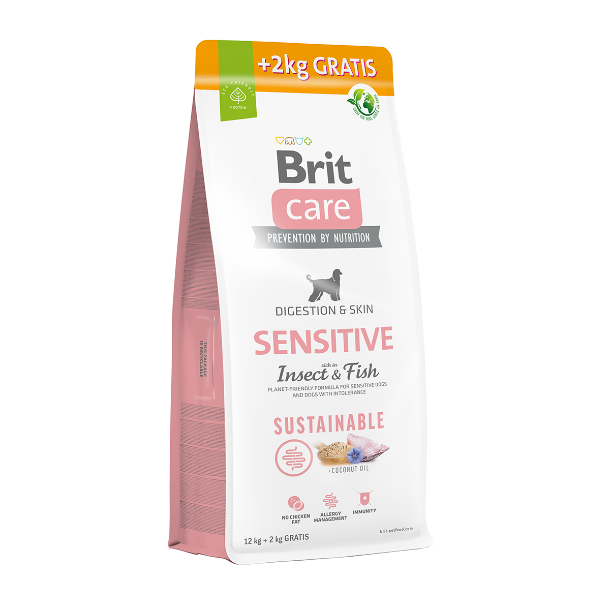 Brit Care Dog Sustainable Sensitive 12+2kg ZDARMA