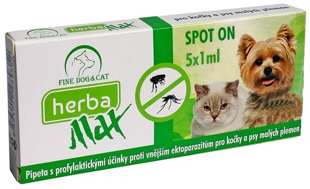 Herba MAX Spot-on Dog+Cat 5x1ml