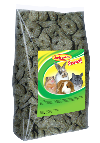 Avicentra Kroužky s vojtěškou pro hlodavce 250g