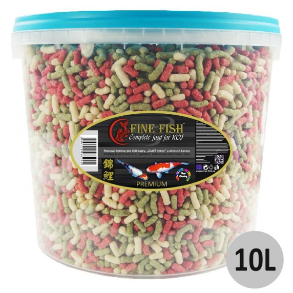 FINE FISH KOI Sticks 10 litrů vědro