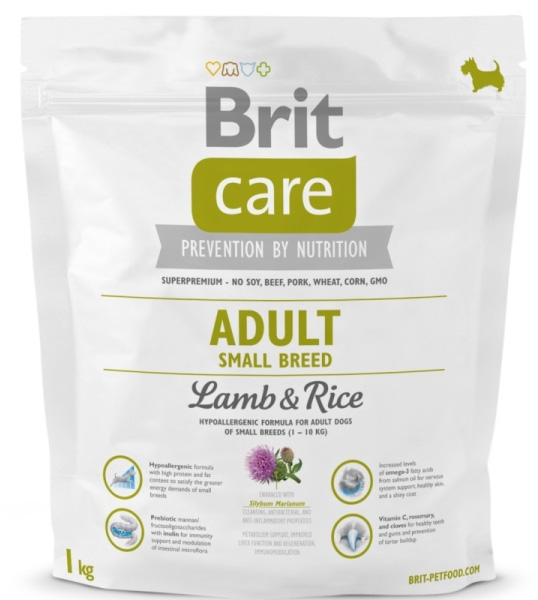 NEW Brit Care Adult Small Breed Lamb & Rice 1kg