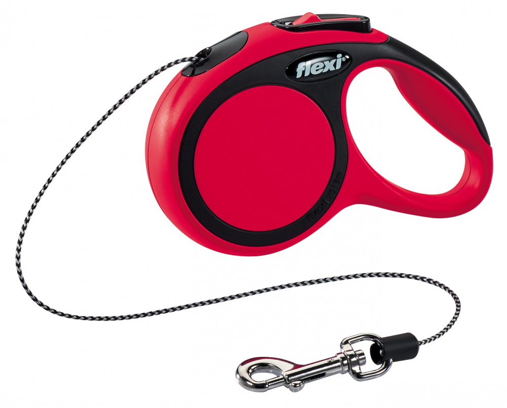 Vodítko Flexi Comfort XS 3m (max 8kg) lanko červená