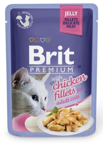 Brit Premium Cat Delicate Fillets in Jelly with Chicken 85g