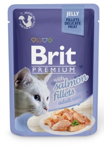 Brit Premium Cat Delicate Fillets in Jelly with Salmon 85g