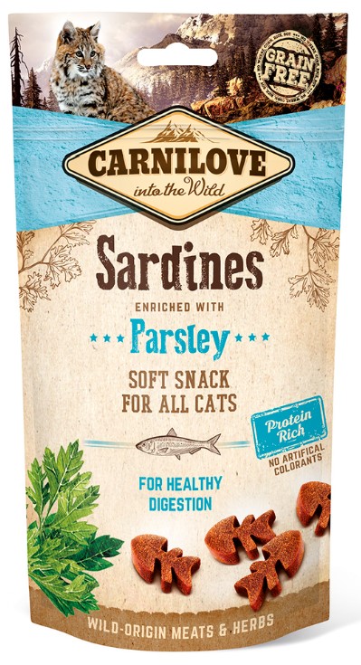 Carnilove Cat Semi Moist Snack Sardine & Parsley 50g