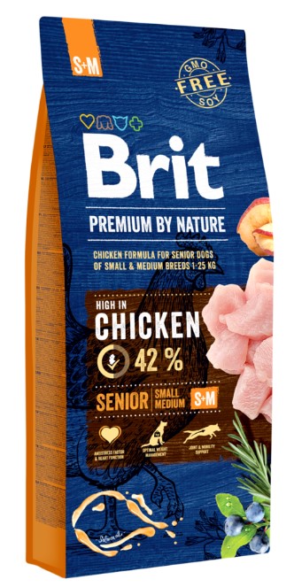 Brit Premium by Nature Senior S+M 15kg