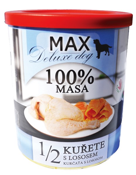 MAX deluxe 1/2 kuřete s lososem 800g