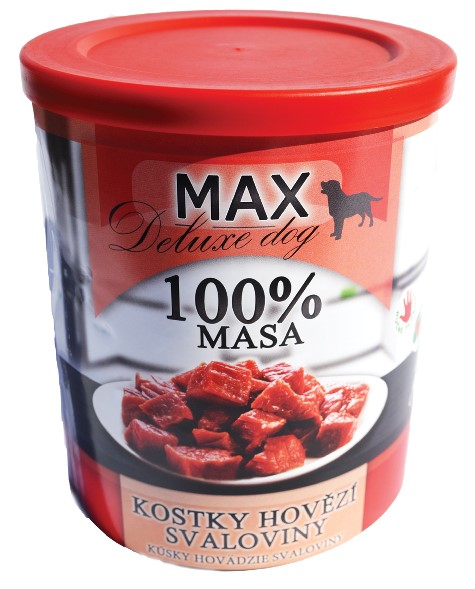 MAX deluxe kostky hovězí svaloviny 800g