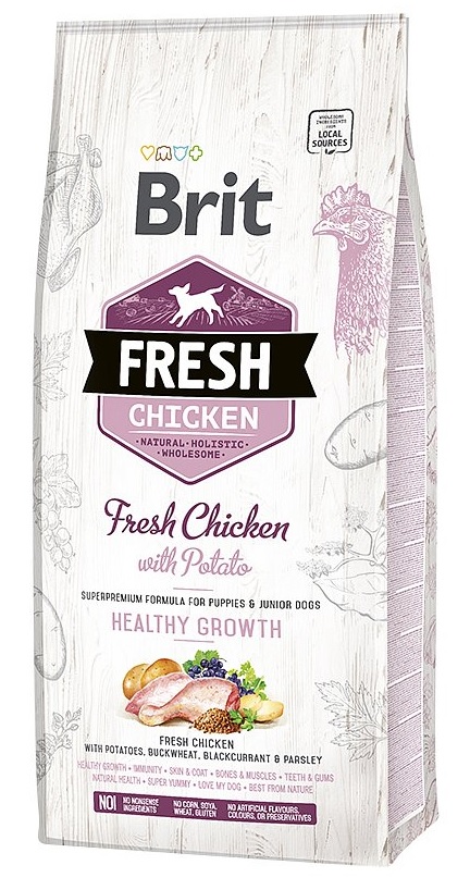 Brit Fresh Chicken & Potato Puppy Healthy Growth 12kg
