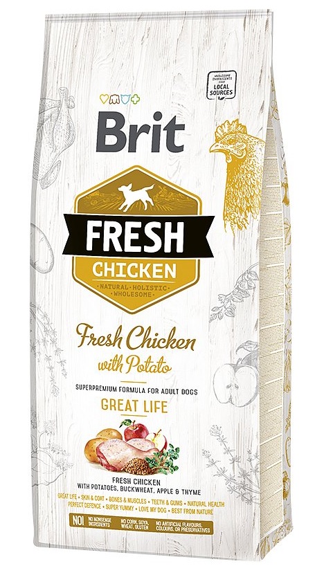 Brit Fresh Chicken & Potato Adult Great Life 12kg