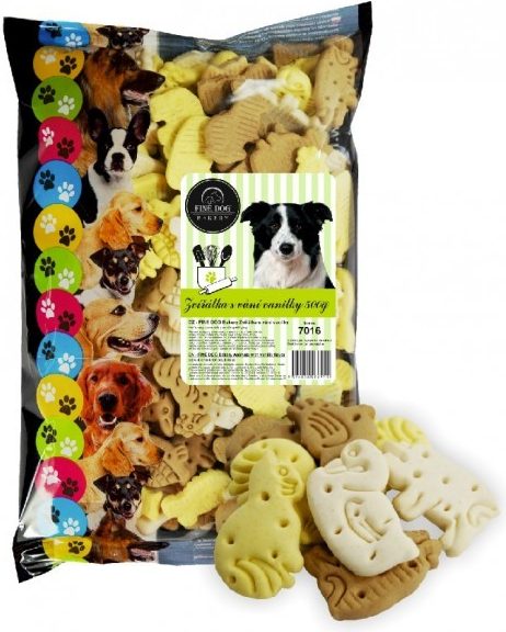 Fine Dog Bakery zvířátka s vůní vanilky 500g