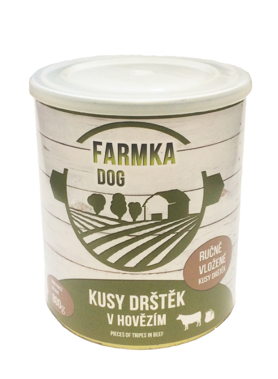 FARMKA DOG masová konzerva s dršťkami 800g