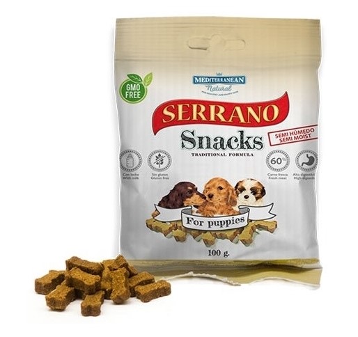 Serrano Snack Meditky tréninkové kostičky pro štěňata 100g
