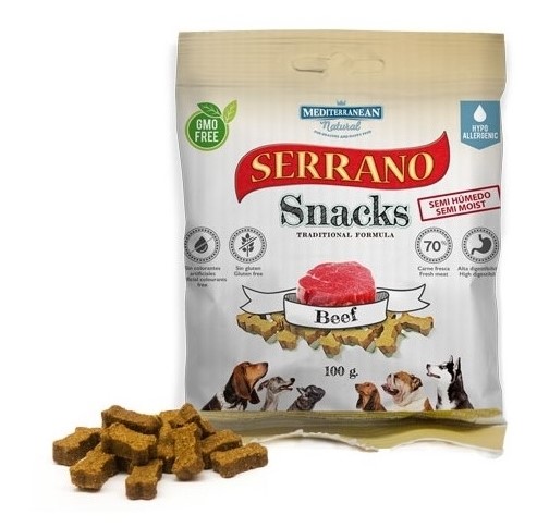 Serrano Snack Meditky tréninkové kostičky hovězí 100g