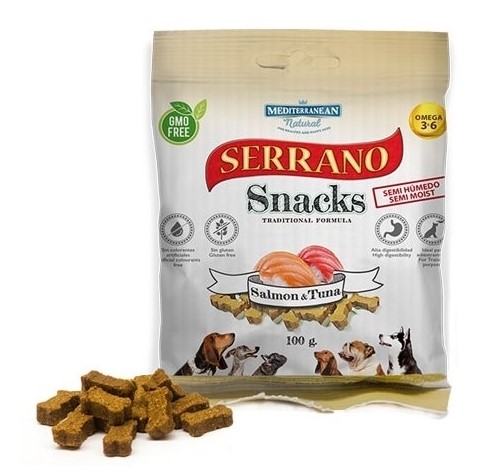 Serrano Snack Meditky tréninkové kostičky rybí 100g