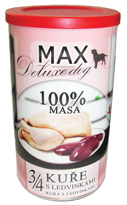 MAX deluxe 3/4 kuřete s ledvinkami 1200g
