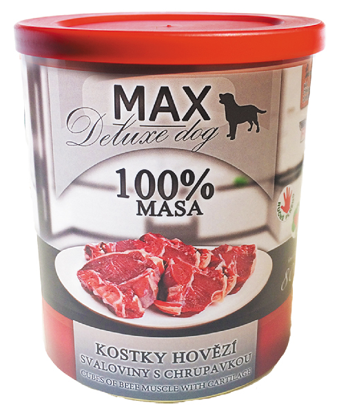 MAX deluxe kostky hovězí svaloviny s chrupavkou 400g