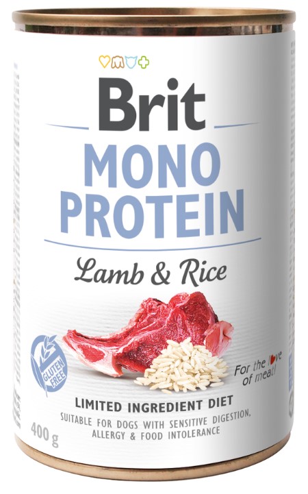 Brit Mono Protein Lamb & Brown Rice 400g 3+1 ZDARMA