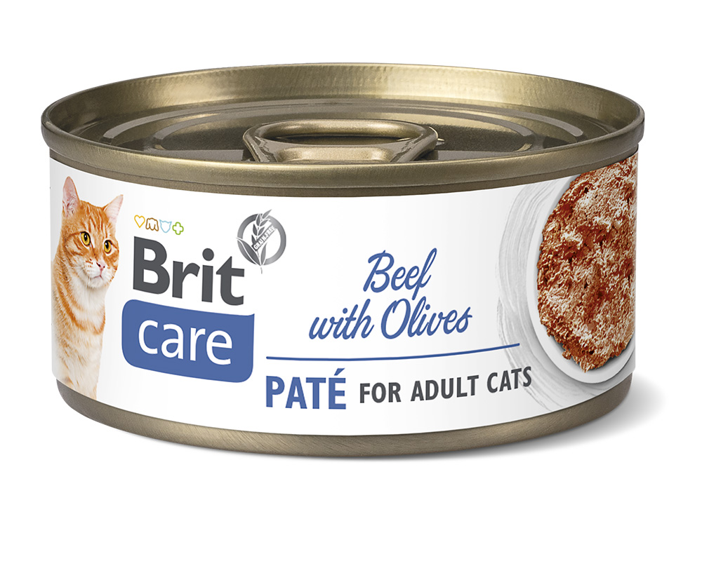 Brit Care Cat Beef Paté with Olives 70g