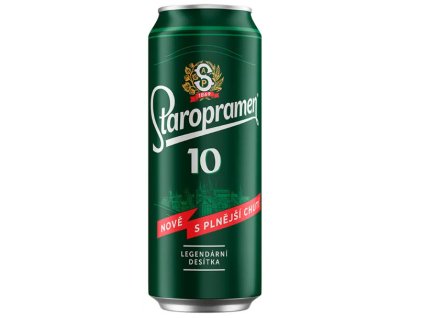 Pivo Staropramen 10° Světlý plech 0,5l