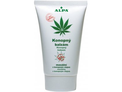 Alpa konopný balzám masážní s konopným olejem 150 ml