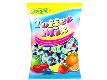 Woogie Toffee Mix ovocné žvýkací bonbóny 1 kg