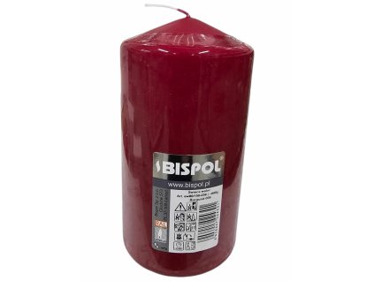 Válcová svíčka 80 150 bordo
