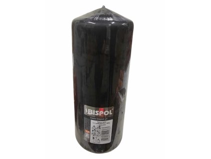 válcová svíčka 80 200 80 mm průměr, výška 200mm barva šedá