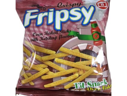 MAKS Fripsy Fit Křupavé krekry Snack Oven Baked! Ketchup 50 g