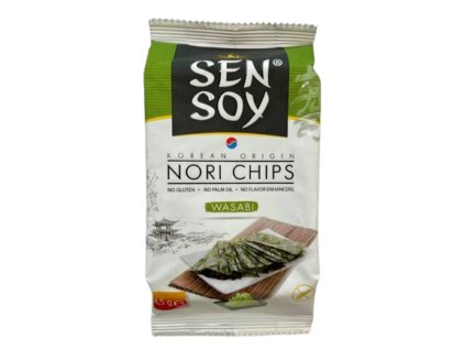 SEN SOY Chipsy mořské řasy Wasabi 4,5 g
