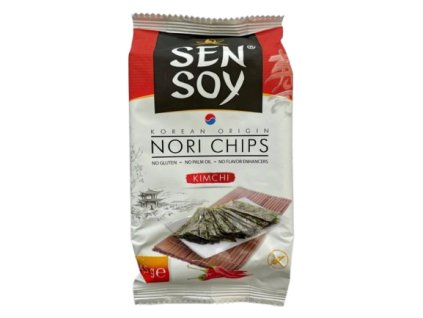 SEN SOY Chipsy mořské řasy Kimchi 4,5 g