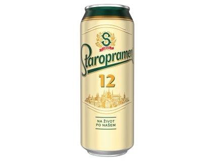 Pivo Staropramen 12 Plech 0,5L