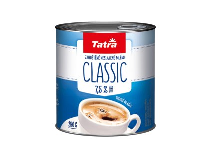 Zahuštěné neslazené mléko plnotučné Tatra Classic 7,5% 290g
