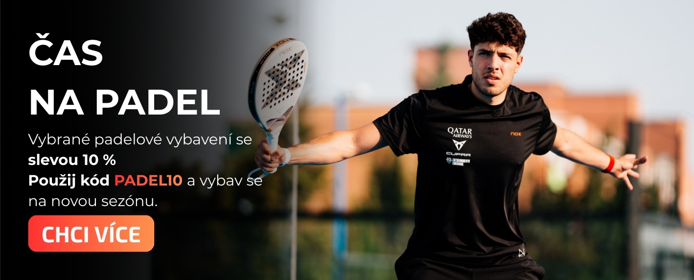 Čas na padel vybrane produkty se slevo 10%