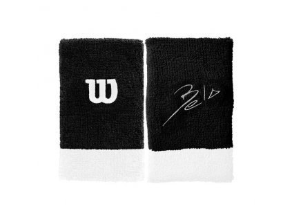 Potítka Wilson Bela Extra Wide Wristband II Black/White