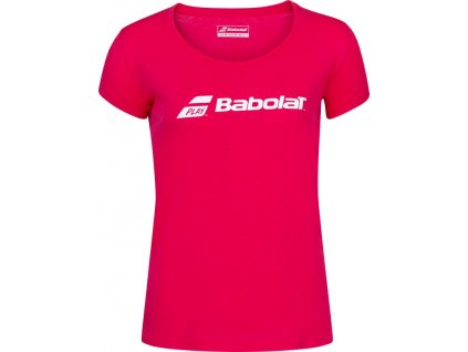 divci tricko babolat exercise tee red junior