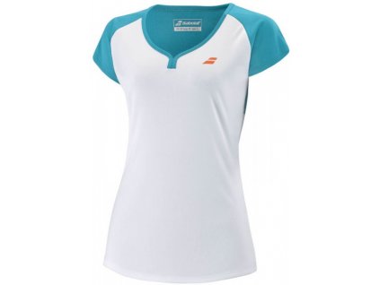 babolat cap sleeve top girl white