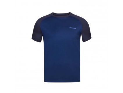 babolat Play Crew Neck Tee boy 4000 Estate Blue front