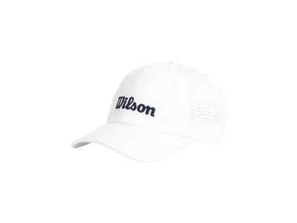 tenisova ksiltovka wilson active perforated cap white navy