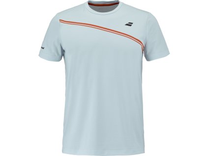 pánské tričko babolat play crew neck tee men illusion blue