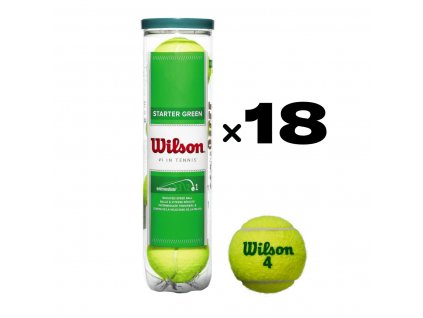 Tenisové míče Wilson Starter Play Green 72 ks- karton 18 dóz