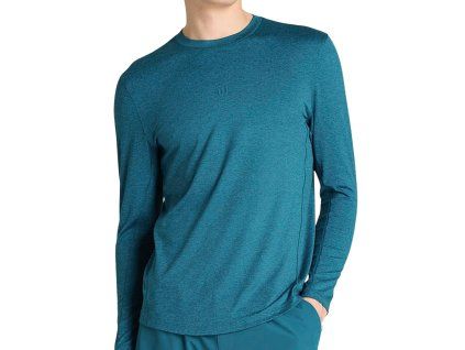 panske tricko wilson everyday performance long sleeve tee lyons blue