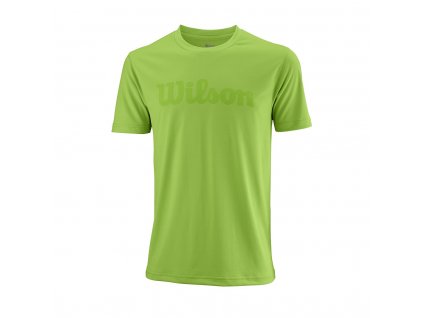 pánské tričko Wilson Men UWII SCRIPT TECH TEE Blade Gree
