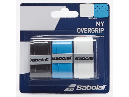 Tenisové omotávky Babolat My Overgrip X3 black/blue/white