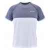 detske tricko babolat play crew neck tee boy white blue 1