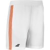 pánské šortky babolat play short men white orange logo